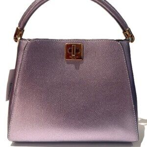 Kate Spade Phoebe Top Handle in Metallic Purple - Small